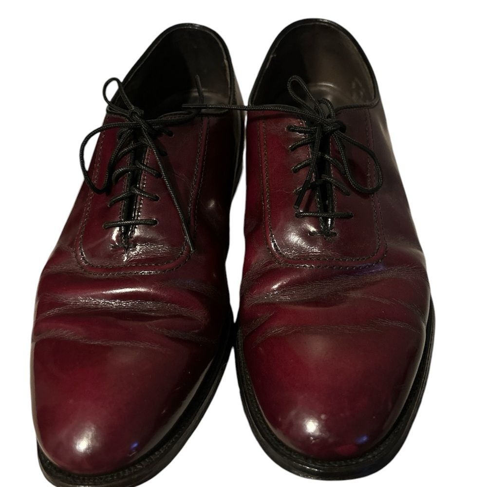Dexter W687-4 Classic Business Burgundy Leather Lace Up Dress Shoes Size 8